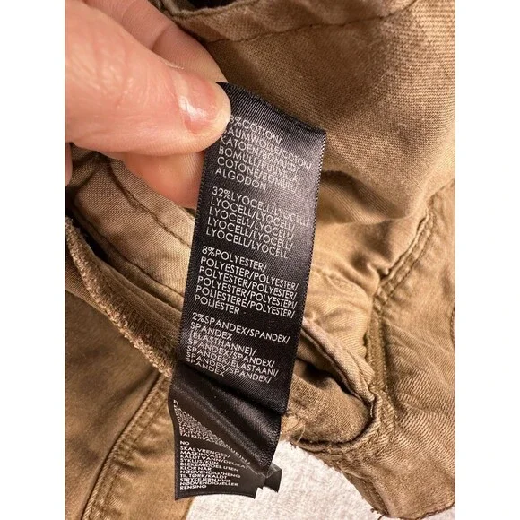 Liverpool Women's Classic Stretch Denim Jean Jacket  Biscuit Tan Medium Fall - Picture 4 of 6